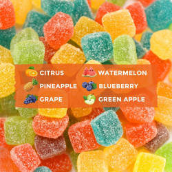 HOOLOO Gomitas de cáñamo para adultos, 6 sabores afrutados para dormir profundamente