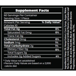 Gomitas calmantes para la preocupación y el sueño 60 Unidades