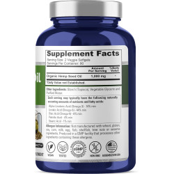 Cápsulas de aceite de cáñamo | 90,000 mg por botella