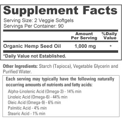 Cápsulas de aceite de cáñamo | 90,000 mg por botella