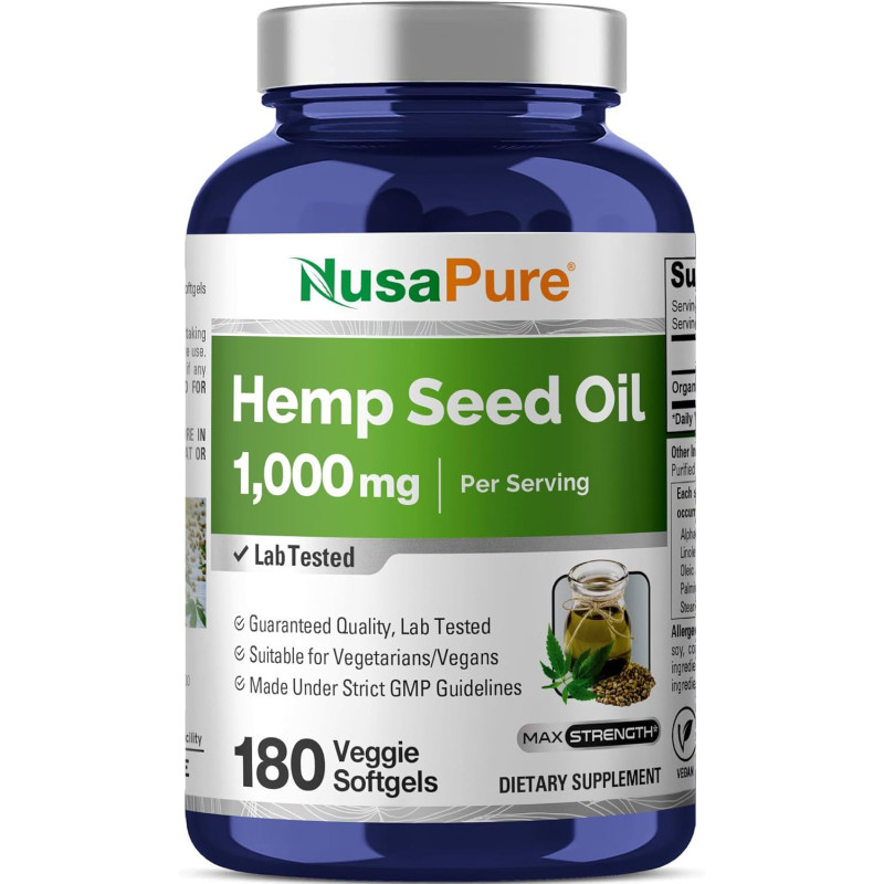 Cápsulas de aceite de cáñamo | 90,000 mg por botella