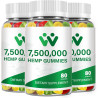 3 paquetes de gomitas de cáñamo orgánico 7,500,000 de alta resistencia