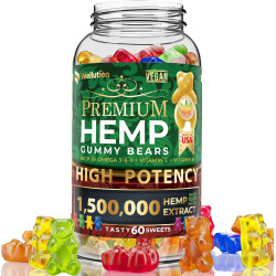 Wellution - Gomitas de cáñamo 1,500,000 XXG de alta potencia