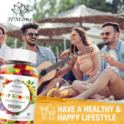 1 paquete de gomitas de cáñamo orgánico de alta potencia con extracto de aceite de cáñamo puro