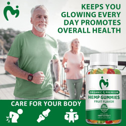 Gomitas de cáñamo extra fuertes para el dolor, el sueño, la ansiedad, la paz y la relajación