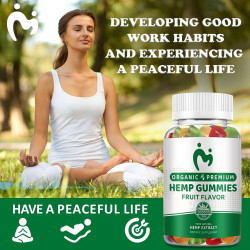 Gomitas de cáñamo extra fuertes para el dolor, el sueño, la ansiedad, la paz y la relajación