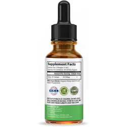 NATURE'S BENEFICIALS Gotas de extracto de aceite de cáñamo orgánico