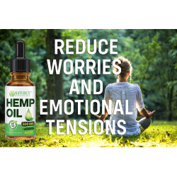 NATURE'S BENEFICIALS Gotas de extracto de aceite de cáñamo orgánico
