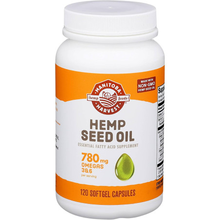 Manitoba Harvest Cápsulas blandas de aceite de semilla de cáñamo