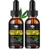 Aceite de cáñamo orgánico (paquete de 2) - Extracto de aceite de cáñamo 100% natural