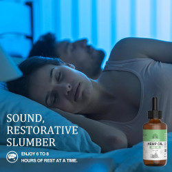 HOOLOO Aceite de cáñamo para adultos, 3000 mg para apoyo a la hora de acostarse