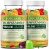 Paquete de 2 gomitas de cáñamo para dormir, dolor, ansiedad