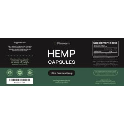 Suplemento de cápsulas de aceite de cáñamo