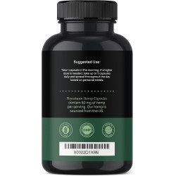 Suplemento de cápsulas de aceite de cáñamo