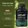 Suplemento de cápsulas de aceite de cáñamo