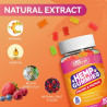 Gomitas de cáñamo orgánico de 400 mg de extracto de aceite de cáñamo