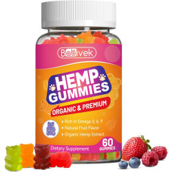 Gomitas de cáñamo orgánico de 400 mg de extracto de aceite de cáñamo