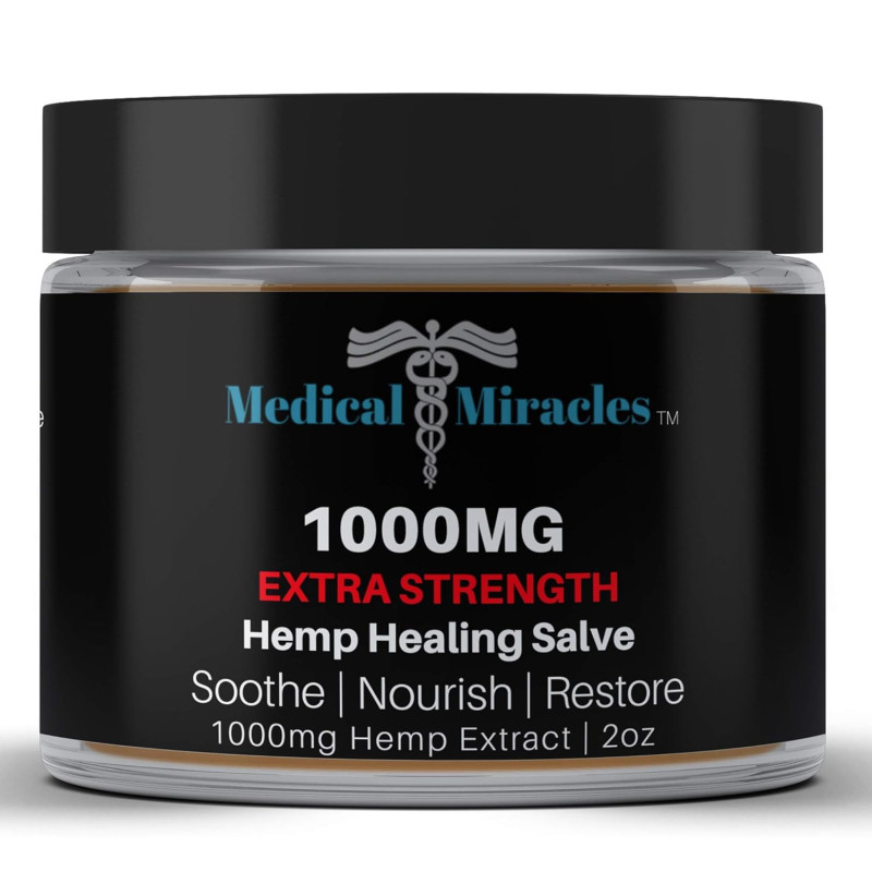 Salve curativa de cáñamo de 1000 mg