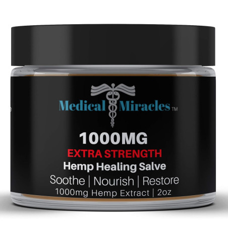 Salve curativa de cáñamo de 1000 mg
