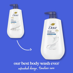 Dove Body Wash Pump, humectación profunda, 34 oz