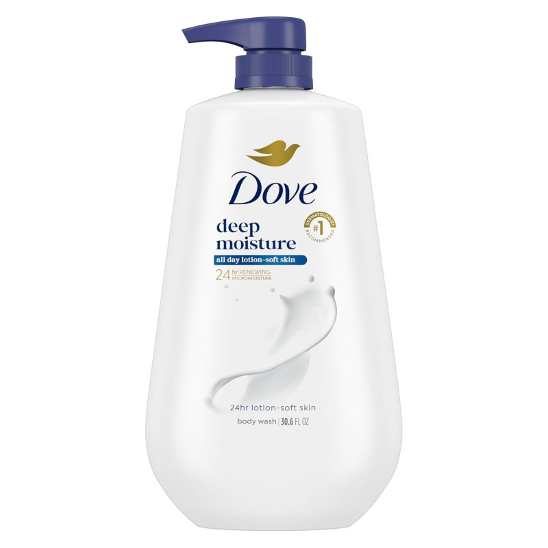 Dove Body Wash Pump, humectación profunda, 34 oz