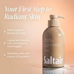 Limpiador corporal hidratante con aceite monoi y mantequilla de cupuacu marca Saltair