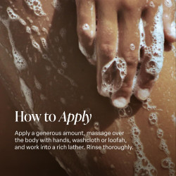 Limpiador corporal hidratante con aceite monoi y mantequilla de cupuacu marca Saltair