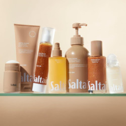 Limpiador corporal hidratante con aceite monoi y mantequilla de cupuacu marca Saltair