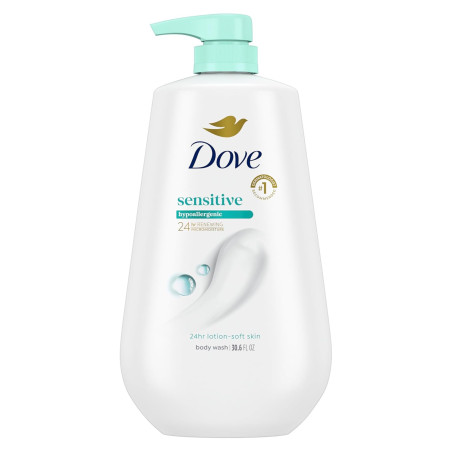 Dove gel de baño, Sensitive Skin, 34 oz