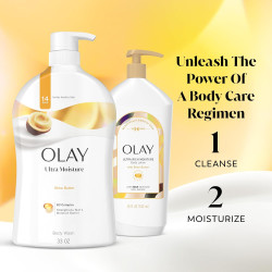 Olay Gel de baño para mujer, ultra hidratante, hidratante y refrescante las 24 horas