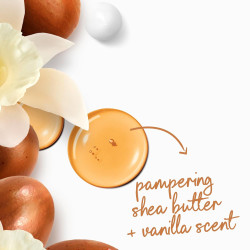 Dove Gel de baño con bomba Pamper manteca de karité y vainilla para 24 horas