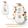 Dove Gel de baño con bomba Pamper manteca de karité y vainilla para 24 horas