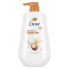 Dove Gel de baño con bomba Pamper manteca de karité y vainilla para 24 horas