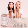 Gomitas de vitaminas para el cabello sin azúcar con biotina de 5000 mcg, vitamina A, B12, C, D, E, ácido fólico, apoya el