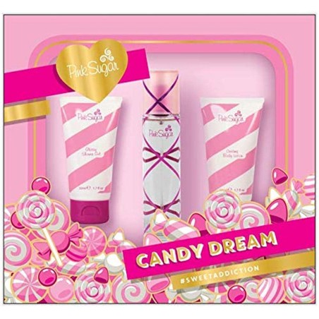 Pink Sugar Eau de Toilette Spray Perfume for Women, Floral + Fruity, Notes of Raspberry, Cotton Candy, Vanilla, Sweet & Sensual,