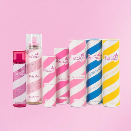 Pink Sugar Eau de Toilette Spray Perfume for Women, Floral + Fruity, Notes of Raspberry, Cotton Candy, Vanilla, Sweet & Sensual,