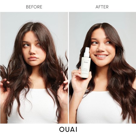 OUAI Acondicionador sin enjuague – Spray protector de calor multitarea para el cabello – Prime Hair para el estilo, suaviza la