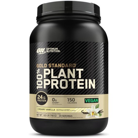 Optimum Nutrition Gold Standard - Proteína en polvo 100% a base de plantas, sin gluten, proteína vegana para apoyo muscular y