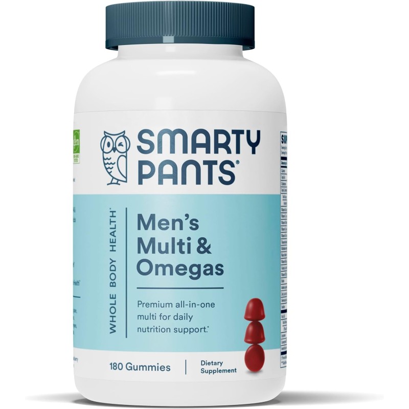 Gomitas SmartyPants vitamina completa para hombres, MC180, 1, 1