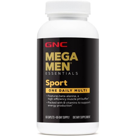 GNC Mega Men Sport One Daily Multivitamínico para hombre, 60 cápsulas