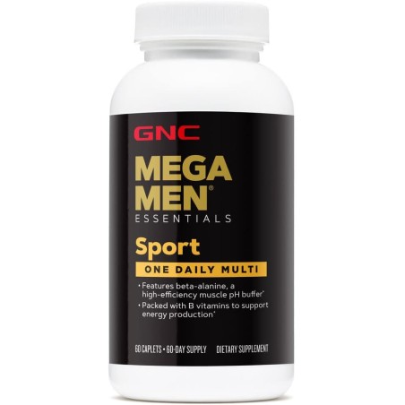 GNC Mega Men Sport One Daily Multivitamínico para hombre, 60 cápsulas