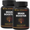 Vital Vitamins Suplementos cerebrales para la memoria y la concentración (paquete de 3) - refuerzo cerebral nootrópico - Apoyo