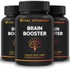 Vital Vitamins Suplementos cerebrales para la memoria y la concentración (paquete de 3) - refuerzo cerebral nootrópico - Apoyo