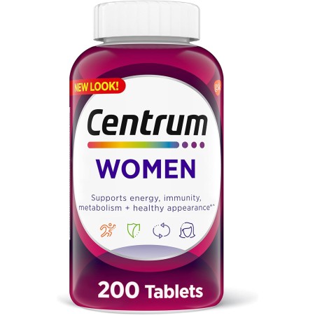 Centrum Multivitamínico para mujeres, suplemento multivitamínico/multimineral con hierro, vitamina D3, vitaminas B y vitaminas